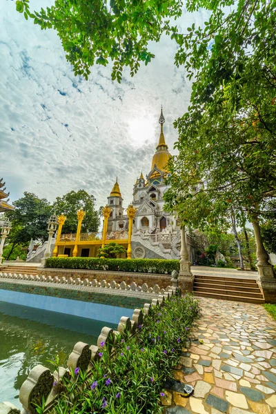 Pohled Buu Long Pagoda Chi Minh City Krásný Buddhistický Chrám — Stock fotografie