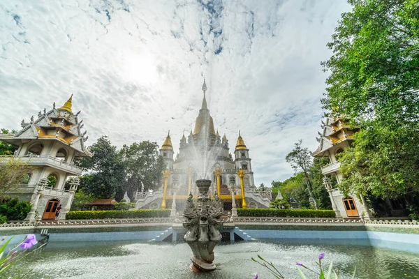 Pohled Buu Long Pagoda Chi Minh City Krásný Buddhistický Chrám — Stock fotografie