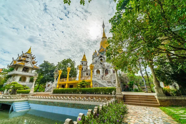 Pohled Buu Long Pagoda Chi Minh City Krásný Buddhistický Chrám — Stock fotografie