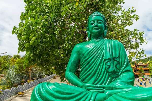 Grande Estátua Guanyin Bodhisattva Monte Quoc Pagode Nome Vietnamita Truc — Fotografia de Stock