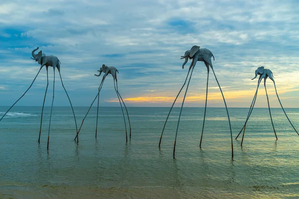 Över Vacker Solnedgång Phu Quoc Stranden Vietnam — Stockfoto