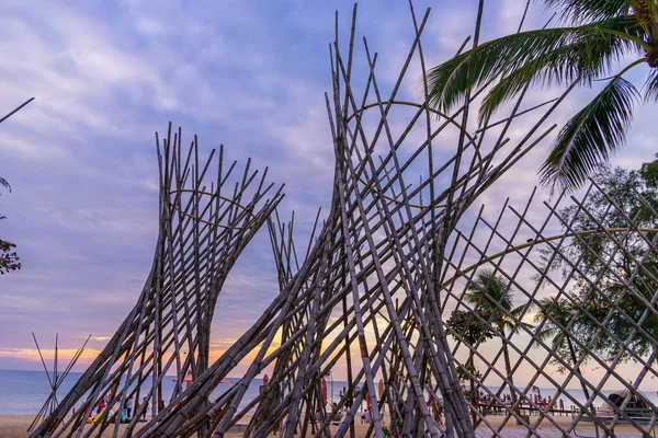 View Beautiful Sunset Phu Quoc Beach Vietnam — Stock Photo, Image