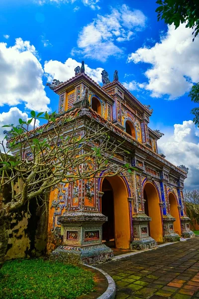 Hien Lam Pavilion Gate Citadela Hue Vietnam Uvnitř Císařského Královského — Stock fotografie