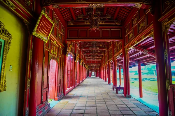 View Imperial City Imperial City Purple Forbidden City Citadel Hue — Stock Photo, Image