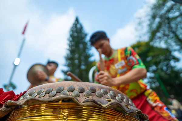 Chi Minh City Vietnam Jan 2021 Dragon Lion Dance Show — Stockfoto