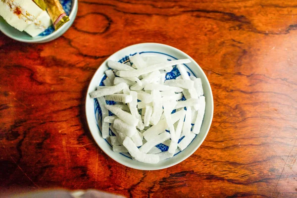 Bahar Tatilinde Vietnam Yemeklerini Görmek Reçel Yeni Yılda Geleneksel Yemek — Stok fotoğraf
