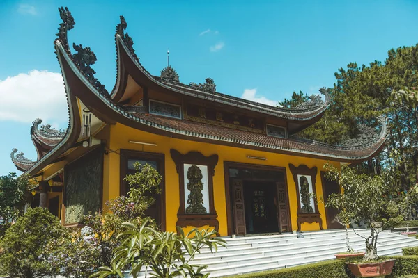 Bao Loc Şehrindeki Bat Nha Pagoda Nın Güzel Manzarası Lam — Stok fotoğraf