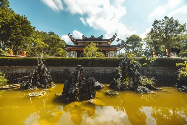 Bao Loc Şehrindeki Bat Nha Pagoda Nın Güzel Manzarası Lam — Stok fotoğraf