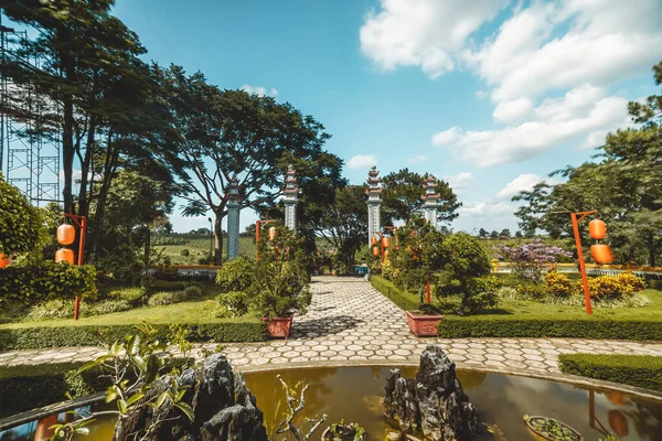 Schöne Ansicht Der Bat Nha Pagode Bao Loc Stadt Provinz — Stockfoto
