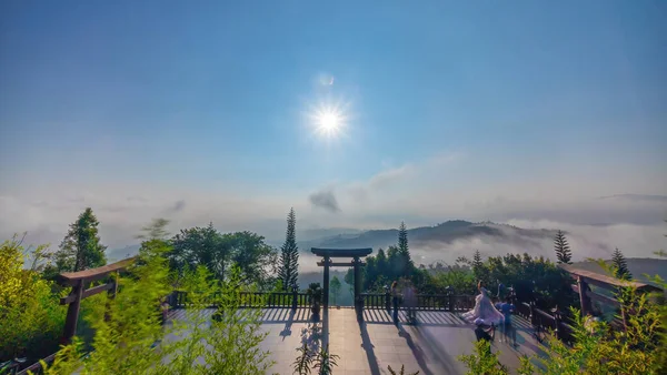 Bella Vista Alba Linh Quy Phap Una Pagoda Vicino Alla — Foto Stock