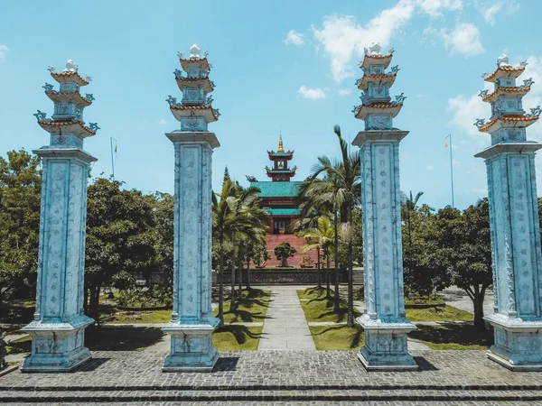 Prachtig Uitzicht Hoa Nghiem Pagoda Bao Loc Stad Lam Dong — Stockfoto
