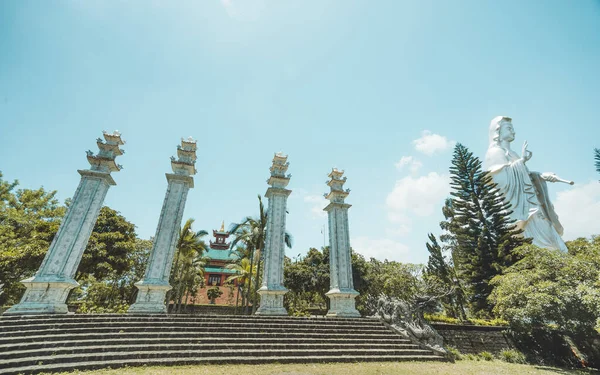 Bela Vista Pagode Hoa Nghiem Cidade Bao Loc Província Lam — Fotografia de Stock