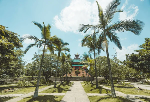 Όμορφη Θέα Του Hoa Nghiem Pagoda Στην Πόλη Bao Loc — Φωτογραφία Αρχείου