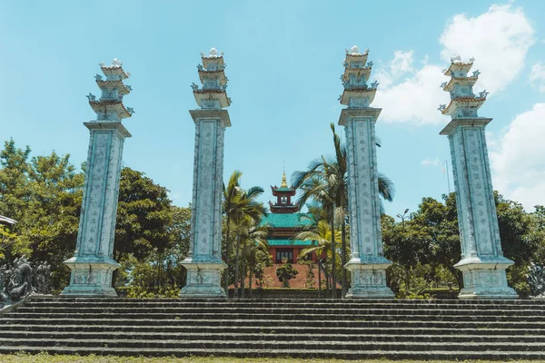 Krásný Výhled Hoa Nghiem Pagoda Městě Bao Loc Provincie Lam — Stock fotografie