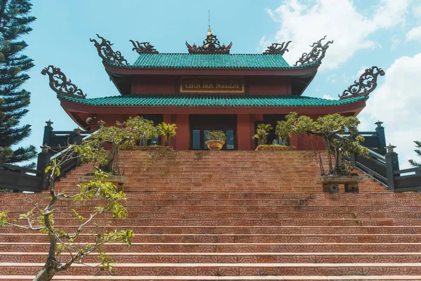 Krásný Výhled Hoa Nghiem Pagoda Městě Bao Loc Provincie Lam — Stock fotografie