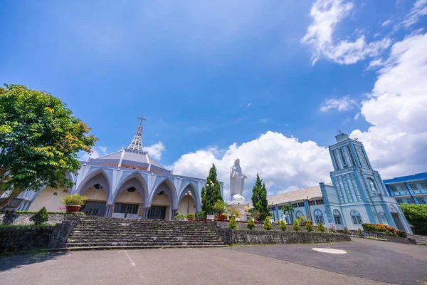 Schöne Aussicht Auf Die Bao Loc Kirche Zentrum Der Stadt — Stockfoto