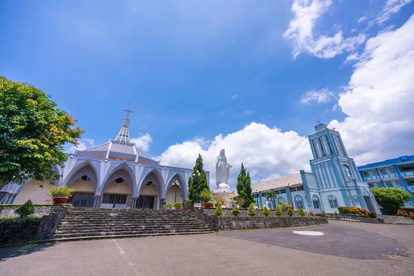 Schöne Aussicht Auf Die Bao Loc Kirche Zentrum Der Stadt — Stockfoto