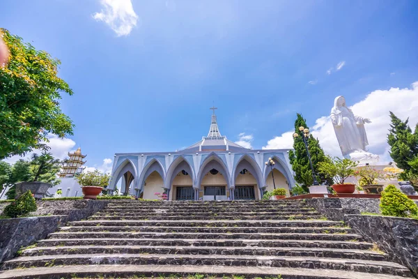 Belas Vistas Igreja Bao Loc Centro Cidade Bao Loc Província — Fotografia de Stock