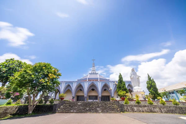 Schöne Aussicht Auf Die Bao Loc Kirche Zentrum Der Stadt — Stockfoto