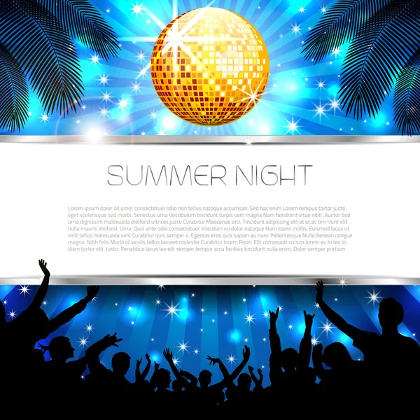 Music Summer Background - Vector — Stock Vector