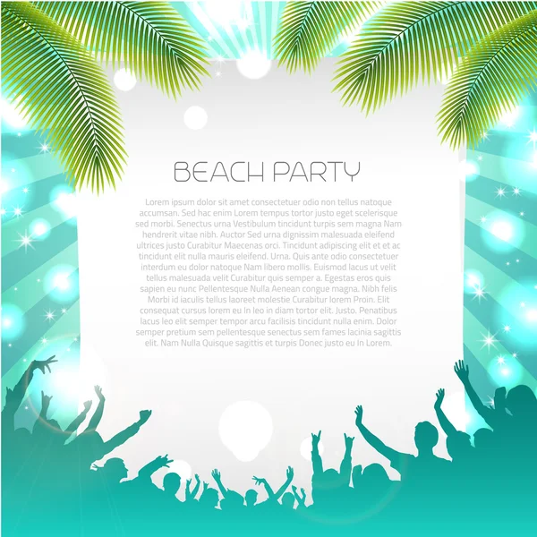 Summer Music Background - Vector — Stock Vector