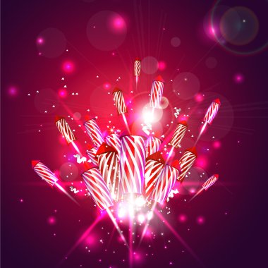 fireworks ile yeni yıl arka plan