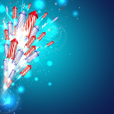 fireworks ile yeni yıl arka plan