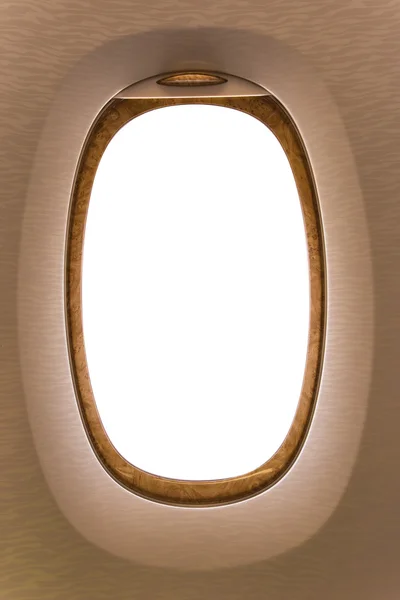 Рамка оконного самолета белого цвета в рамке — стоковое фото