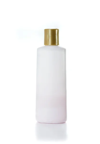 Loção corporal em branco Shampoo ou recipiente de sabão líquido — Fotografia de Stock