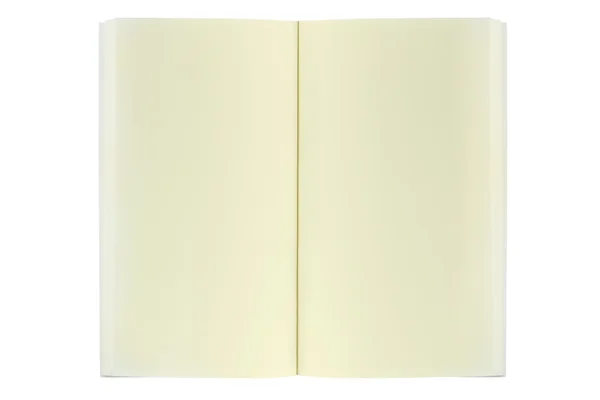 Livro de papel amarelo em branco — Fotografia de Stock