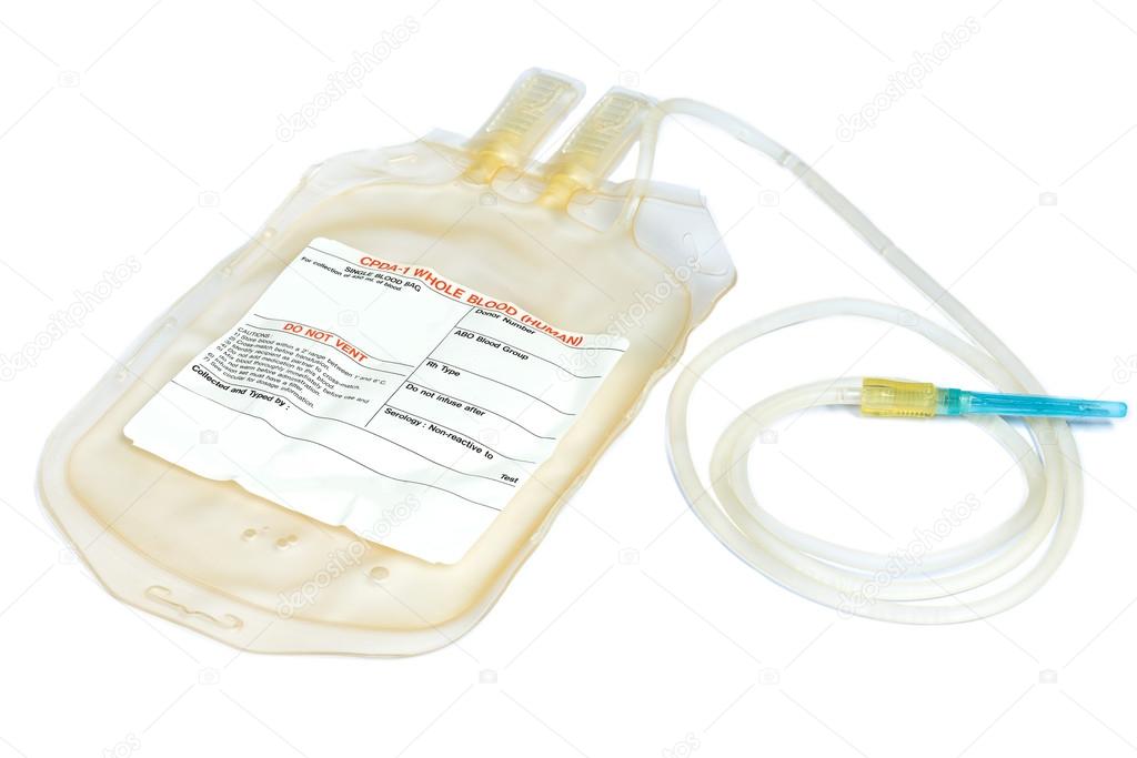 Empty medical blood bag Stock Photo by ©hatchapong 57884627