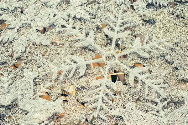 Schneeflocken Weihnachten Hintergrund — Stockfoto