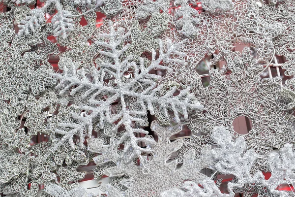 Schneeflocken Weihnachten Hintergrund — Stockfoto