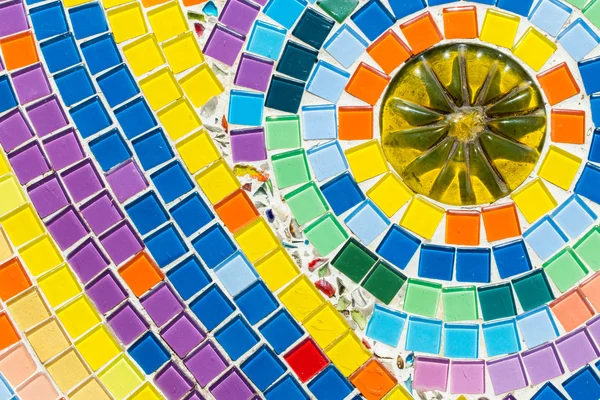 Colorful of ceramic mosaic background — Stock Photo, Image