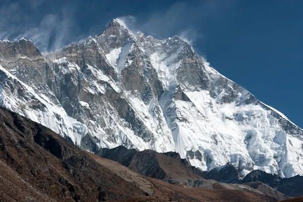 Południową ścianą Lhotse Mt. — Zdjęcie stockowe