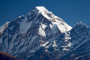 Summit of Dhaulagiri from South clipart