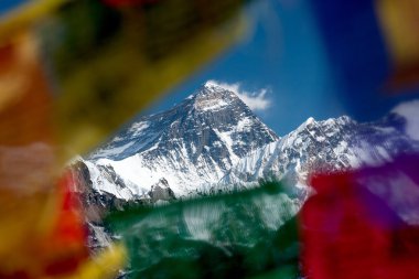 Summit of Mt. Everest from Gokyo Ri, Sulu Khumbu, Nepal clipart