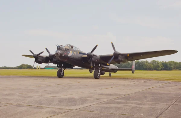 Return from taxi run, Lancaster Bomber. — Stock Photo, Image