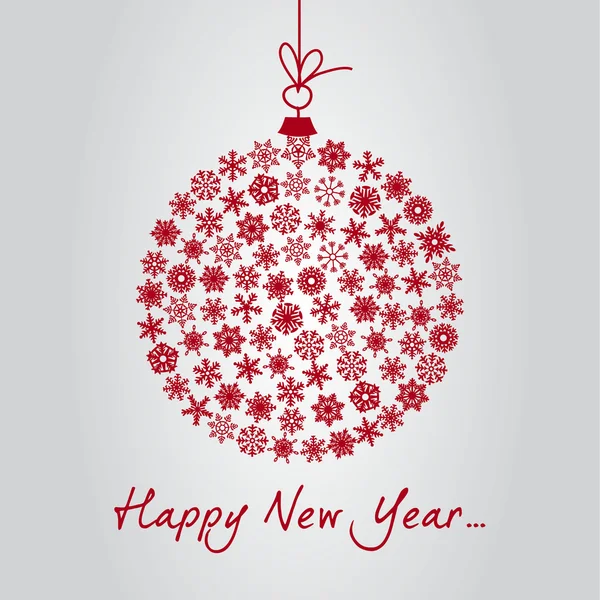 Szczęśliwego Nowego Roku Życzenia Wektor karty ilustracji — Wektor stockowy