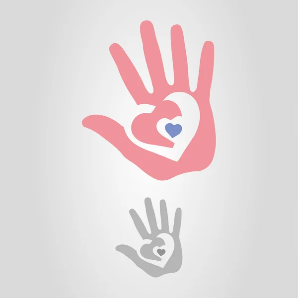 Logotipo da mão, ícone e símbolo ilustração vetorial —  Vetores de Stock