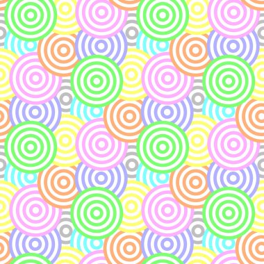 Kesintisiz Daire desen ve arka plan illüstrasyon vektör