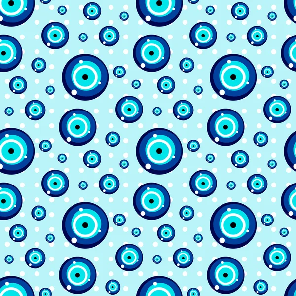 Motif sans couture mauvais oeil et illustration vectorielle de fond — Image vectorielle