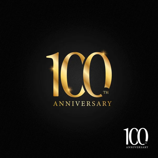 Λογότυπο Εικονίδιο Και Διανυσματική Απεικόνιση Συμβόλων 100 Ετών — Διανυσματικό Αρχείο