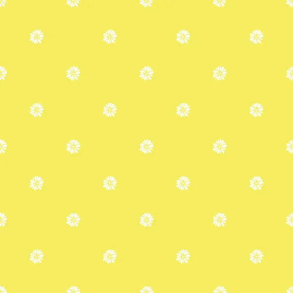 Nahtlose Daisy Muster Und Hintergrund Vektor Illustration — Stockvektor
