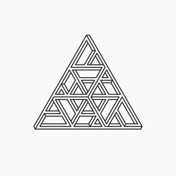 불가능 한 모양입니다. 삼각형. — 스톡 벡터