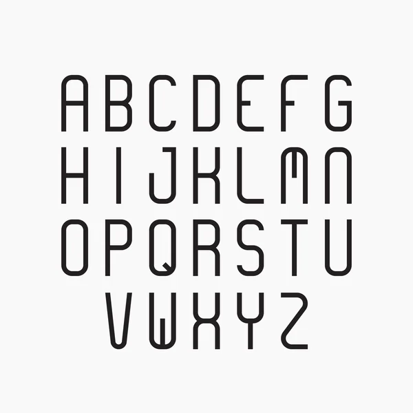 矢量字母集。现代无衬线字体 — 图库矢量图片