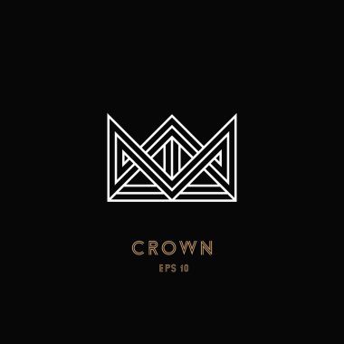 Taç logo, geometrik monogram