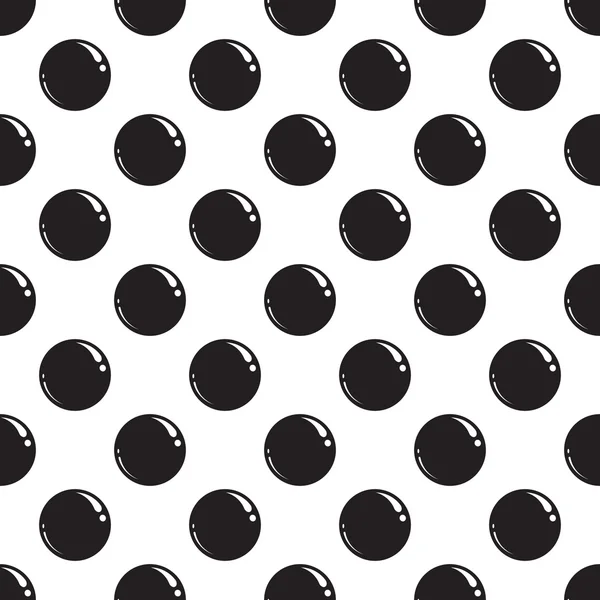 Χωρίς ραφή πρότυπο με μαύρες κουκίδες — Διανυσματικό Αρχείο