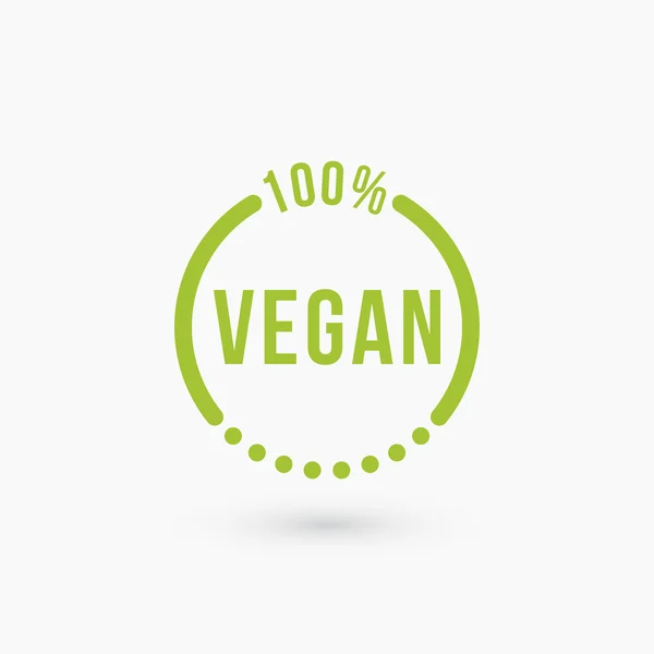 Vegan icon design. Isolated on white — Stock Vector