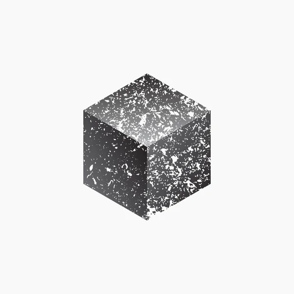 Cubo isolato su sfondo bianco — Vettoriale Stock